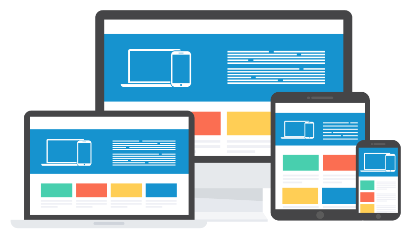 responsive design on different devices illustration